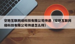 空地互联网络科技有限公司待遇（空地互联网络科技有限公司待遇怎么样）