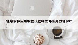 程曦软件应用教程（程曦软件应用教程pdf）