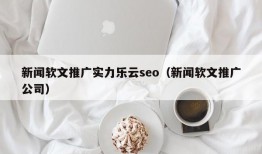 新闻软文推广实力乐云seo（新闻软文推广公司）