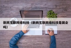 新网互联网络科技（新网互联网络科技是国企吗）
