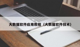 大数据软件应用教程（大数据软件技术）