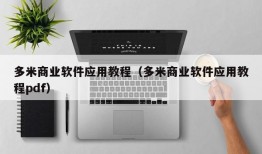 多米商业软件应用教程（多米商业软件应用教程pdf）