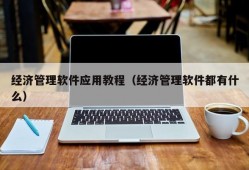 经济管理软件应用教程（经济管理软件都有什么）