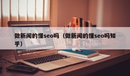 做新闻的懂seo吗（做新闻的懂seo吗知乎）