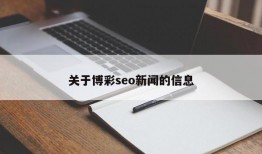 关于博彩seo新闻的信息