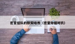 密室组队的默契培养（密室分组对抗）