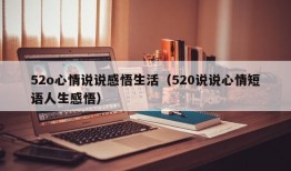 52o心情说说感悟生活（520说说心情短语人生感悟）